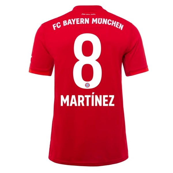 Camiseta Bayern Munich NO.8 Martinez 1ª Kit 2019 2020 Rojo